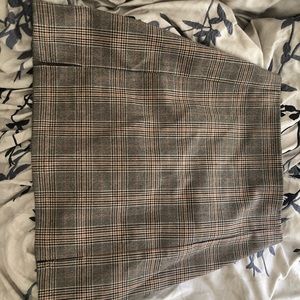 Plaid mini skirt